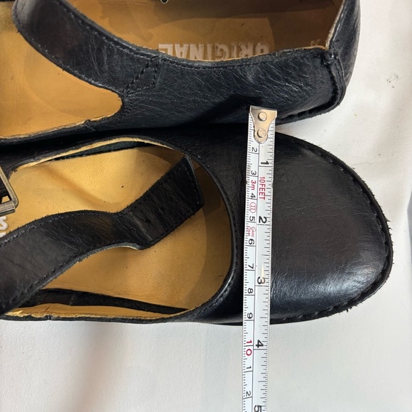 CLARKS ORIGINALS Sz 8 Leather Mary Jane Shoes Ballerina Style Buckle Closure - Picture 12 of 12
